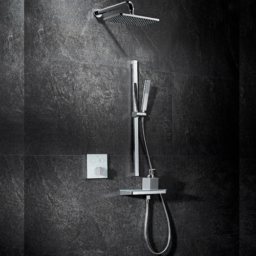 Душевая система Black&amp;White Universe U7766 7766U с термостатом Хром латунь встраиваемый