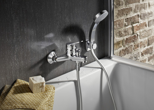 Смеситель для ванны Jacob Delafon Brive E75766-CP Хром латунь на стену