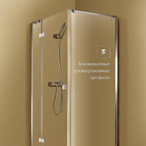 Душевая дверь Roca Metropolis 90 MP3409012M профиль Хром стекло прозрачное