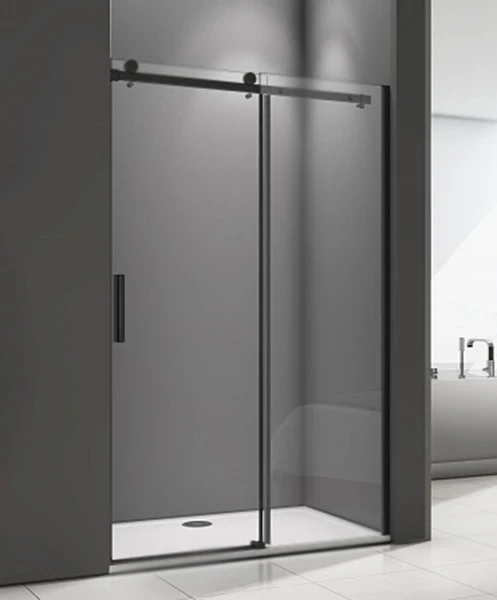 Душевая дверь в нишу Good Door Galaxy WTW-130-C-B 130 профиль Черный стекло прозрачное
