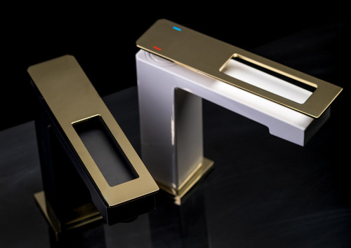 Смеситель для раковины Boheme Q 141-WG Белый Золото латунь