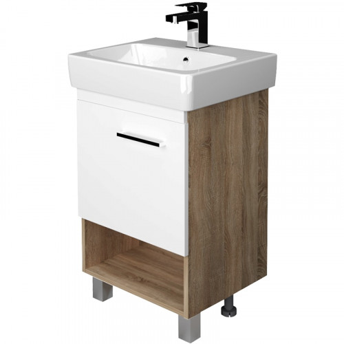 Тумба под раковину 1MarKa Tera 55 У76066 Дуб Сонома МДФ / ЛДСП