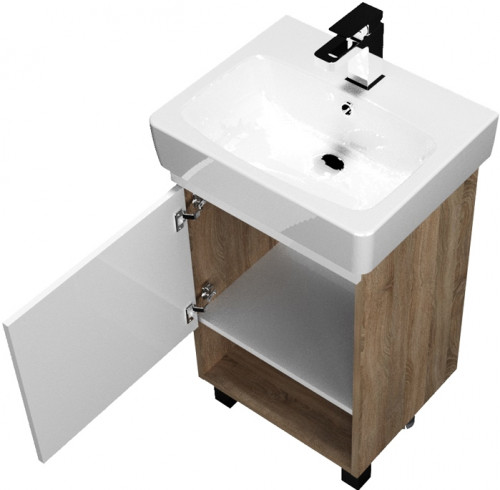 Тумба под раковину 1MarKa Tera 55 У76066 Дуб Сонома МДФ / ЛДСП