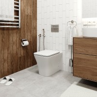Унитаз Ceruttispa Marmolada F CT8906 приставной с сиденьем Микролифт фарфор приставной