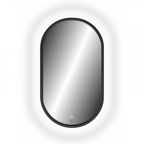 Зеркало Reflection Arabica 450х800 RF5020AR с подсветкой Черное с сенсорным выключателем и диммером МДФ / ЛДСП, стекло