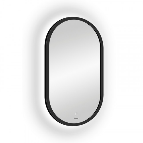 Зеркало Reflection Arabica 450х800 RF5020AR с подсветкой Черное с сенсорным выключателем и диммером МДФ / ЛДСП, стекло