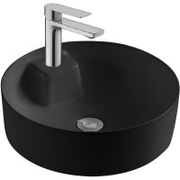 Раковина Aquatek Европа 40 AQ5212-MB Черная матовая фарфор накладная