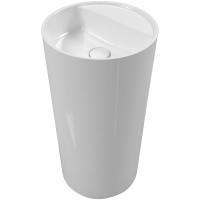 Раковина Whitecross Pantheon 43 0708.043043.100 Белая глянцевая искусственный камень (литьевой мрамор) напольный