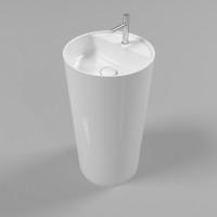 Раковина Whitecross Pantheon 43 0708.043043.100 Белая глянцевая искусственный камень (литьевой мрамор) напольный