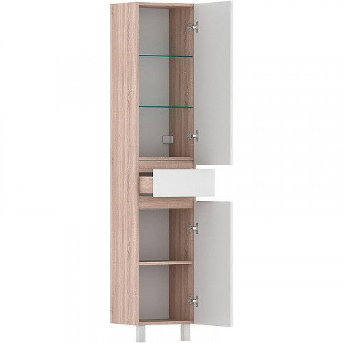 Шкаф пенал Volna Conty 40 pnCNT40-01 Белый Дуб снома