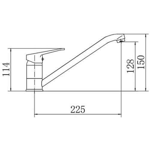 Смеситель для кухни Fashun A4213 цвет Хром