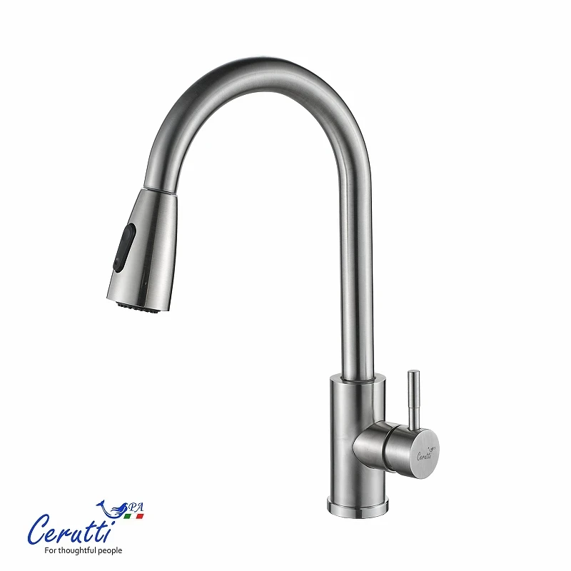 Cмеситель для кухни Ceruttispa Эннио (Ennio) BN CT12106 12106 цвет Никель матовый
