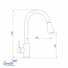 Cмеситель для кухни Ceruttispa Эннио (Ennio) BN CT12106 12106 цвет Никель матовый