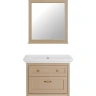 Зеркало ASB-Woodline Толедо 85 11197 Капучино массив дерева, стекло