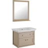 Зеркало ASB-Woodline Толедо 85 11197 Капучино массив дерева, стекло