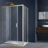 Душевой уголок Vincea Alpha 150x80 VSR-3AL8015CLG профиль Брашированное золото стекло прозрачное