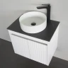 Тумба с раковиной Comforty Двина 60 00-00019069 подвесная цвет Белый матовый