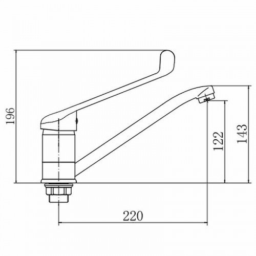Смеситель для раковины Fashun A4954 цвет Хром