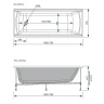 Акриловая ванна Loranto Milton 170х70 CS00063295Milton цвет Белый