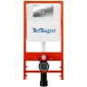 Инсталляция BelBagno BB026/BB071CR с клавишей смыва Хром глянцевый пластик
