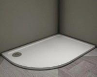 Душевой поддон из искусственного камня Veconi Tezeo 100x80 R TZ11R-10080A-01-19C3 Белый