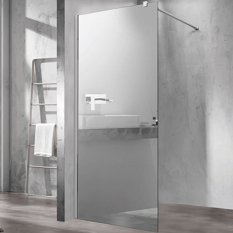 Душевая перегородка Vincea Walk-In 100 VSW-1H100MR профиль Хром стекло зеркальное