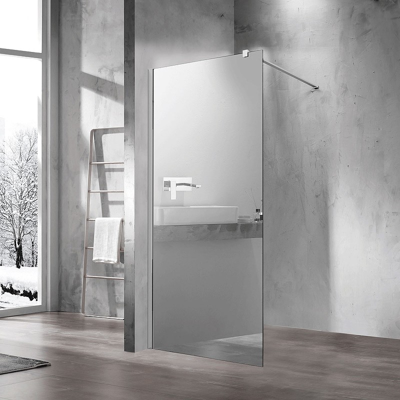 Душевая перегородка Vincea Walk-In 100 VSW-1H100MR профиль Хром стекло зеркальное