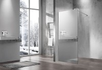 Душевая перегородка Vincea Walk-In 100 VSW-1H100MR профиль Хром стекло зеркальное