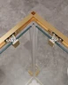 Душевой уголок Cezares Molveno 130x120 MOLVENO-AH-22-130/120-C-BORO-IV Брашированное золото стекло прозрачное