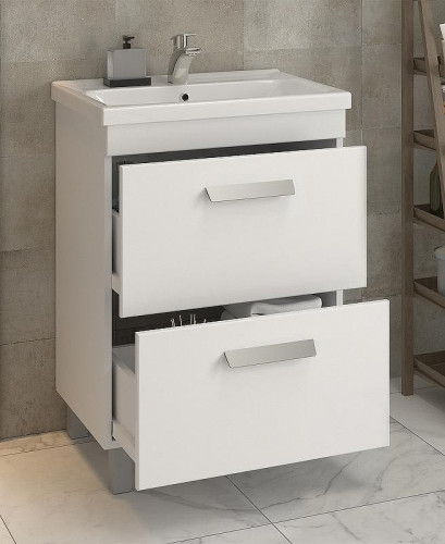 Тумба под раковину Vigo Nova 60 tn.NOV.MIR.60.2Y Белая