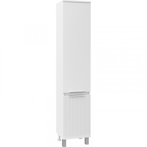 Шкаф пенал Brevita Enfida 35 R ENF-05035-010P Белый матовый МДФ / ЛДСП