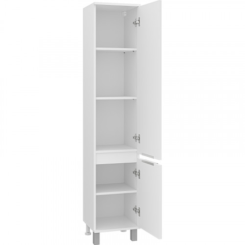 Шкаф пенал Brevita Enfida 35 R ENF-05035-010P Белый матовый МДФ / ЛДСП