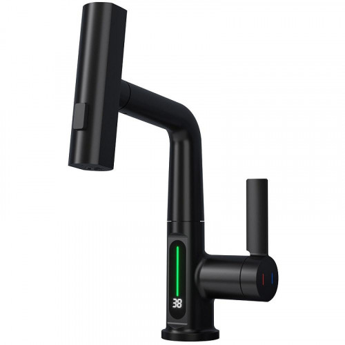 Смеситель для раковины Black&White Sky Day SD3027B 3027B Черный матовый