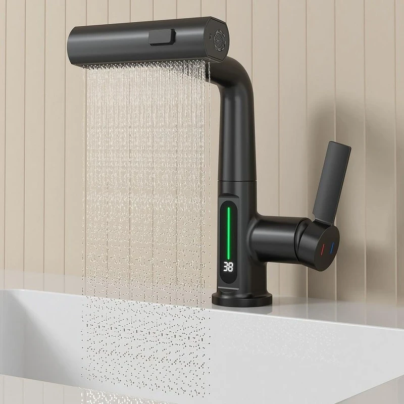Смеситель для раковины Black&White Sky Day SD3027B 3027B Черный матовый