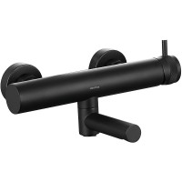 Смеситель для ванны Allen Brau Priority 5.31B10-31 Черный матовый латунь на стену