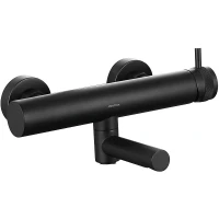 Смеситель для ванны Allen Brau Priority 5.31B10-31 Черный матовый латунь на стену