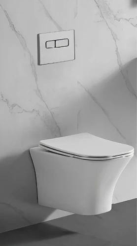 Унитаз Ceruttispa Vettore Aria MW CT9242 подвесной Белый матовый с сиденьем Микролифт фарфор подвесной