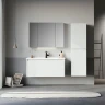 Тумба с раковиной Orka Likya 65 5002494 подвесная цвет Белый матовый