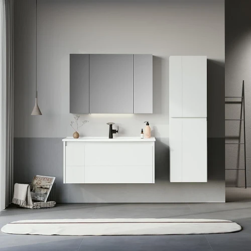 Тумба с раковиной Orka Likya 65 5002494 подвесная цвет Белый матовый