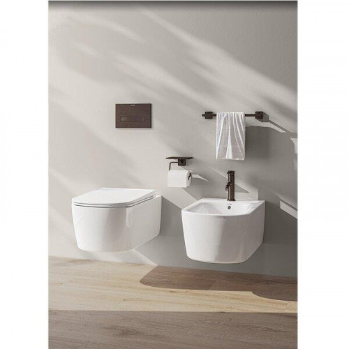 Унитаз Kludi Resa S 27WCSET53 подвесной цвет Белый матовый с сиденьем Микролифт