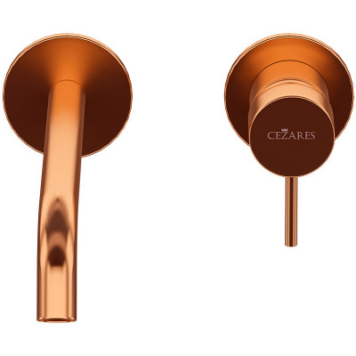 Смеситель для раковины Cezares Leaf LEAF-BLI2-L-SS Sunset латунь встраиваемый