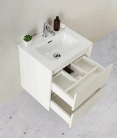 Тумба под раковину BelBagno KRAFT 39-600/390-2C-SO-BO подвесная Bianco Opaco МДФ / ЛДСП