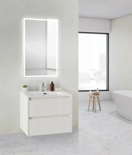 Тумба под раковину BelBagno KRAFT 39-600/390-2C-SO-BO подвесная Bianco Opaco МДФ / ЛДСП