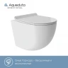 Унитаз Aqueduto Ovo Торнадо OVOT0110 подвесной Белый глянцевый с сиденьем Микролифт фаянс подвесной