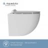 Унитаз Aqueduto Ovo Торнадо OVOT0110 подвесной Белый глянцевый с сиденьем Микролифт фаянс подвесной
