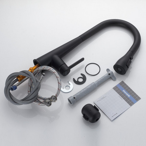 Смеситель для кухни Shevanik S363H цвет Черный