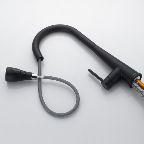 Смеситель для кухни Shevanik S363H цвет Черный