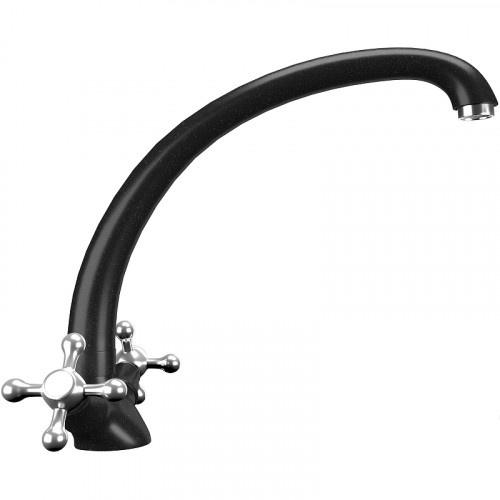 Смеситель для кухни Ulgran Classic U-013-344 Ультра-черный латунь