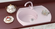 Смеситель для кухни Ulgran Classic U-013-344 Ультра-черный латунь