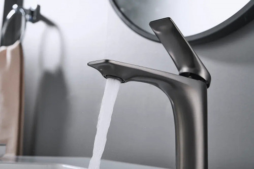 Смеситель для раковины Shevanik S9101T цвет Оружейная сталь